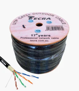 Bobina Cable Red UTP Cat5e Exterior Doble Chaqueta 305M