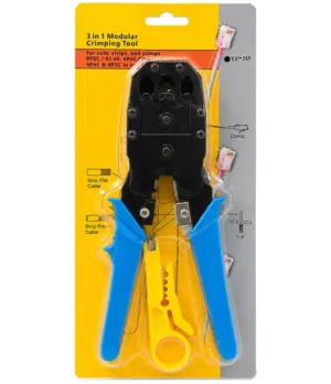 Ponchadora Crimpadora RJ45 / RJ11 / RJ12 HT-315 T1