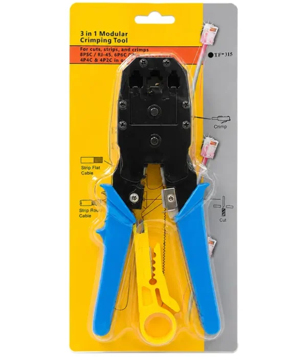 Ponchadora Crimpadora RJ45 / RJ11 / RJ12 HT-315 T1