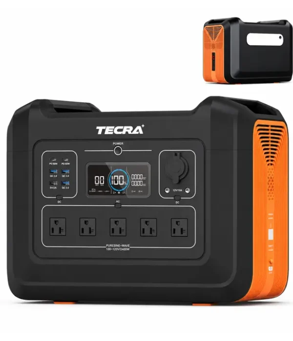 Estación de Energía Portátil TECRA 2400W 2232Wh LiFePO4